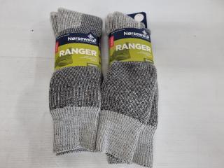 Norsewear Ranger Merino Socks, 2x Pairs, Size X-Large