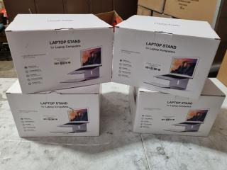 4x Aluminum Laptop Stands