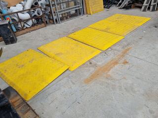 5x Reinforced Plastic Trench Safety Covers