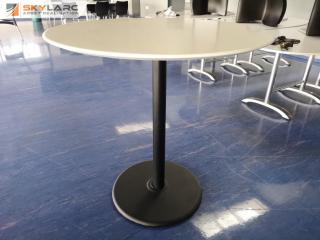 Tall Circular Standing Table for Office or Cafe