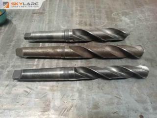 3 x Large HSS Drill Bits