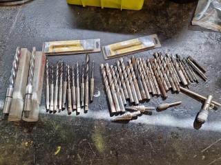 Assorted Morse Taper & Jobber Drills, & More