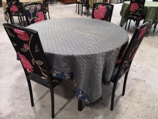 1200mm Diameter Round Restaunt Table w/ 4x Chairs