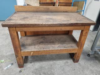 Vintage Wooden Workbench