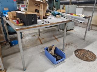 Workshop Table w/ Galvanised Top