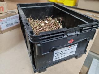 Bin of Wurth 4.2x38mm CSK Multi Surefix ZY Screws, Bulk Lot.