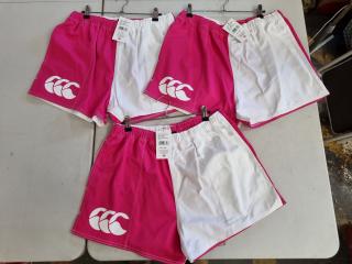 3x Canterbury Harlequin Cotton Shorts, Size 38