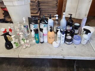 Assorted Salon Used Haircare Products, Colouring Products, Hand Sanitisers