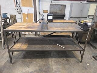 Steel Frame Workbench with Vice