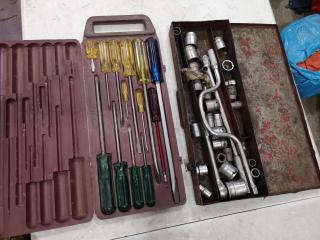 Vintage Socket and Screwdriver Sets