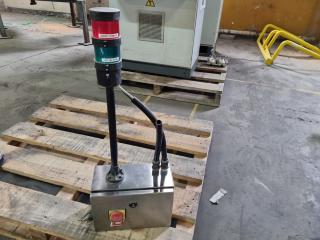 Industrial Machine Safety Status Light & Control Box Assembly