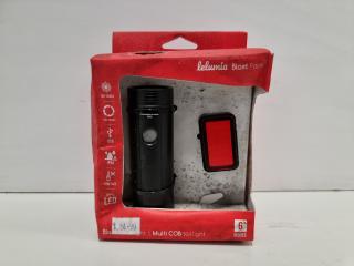 Lelumia Blast Pack Rechargeable Bicycle Light Combo