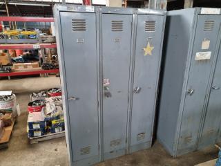 Steel Personnel Locker Unit, 3-Door