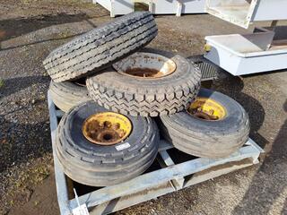 Assorted Industrial Truck / Machine Tryes & Wheels