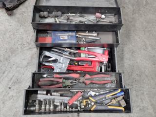 Toolbox with Assorted Handtools