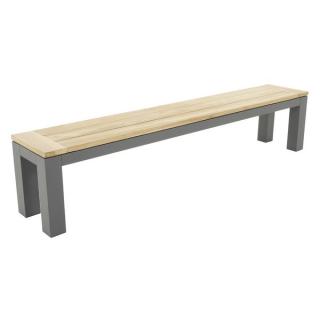 4 Seasons Teak Isla 1.55m Bench - Slate