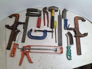 Assorted hand tools lot