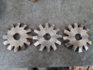 3 x Milling Machine Cutters