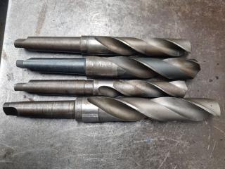 4 Large Morse Taper Drills