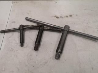 3x Assorted Sizes of Lathe Chuck Keys