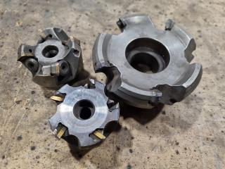 3x Indexable Milling Cutters