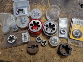 16x Assorted Threading Dies