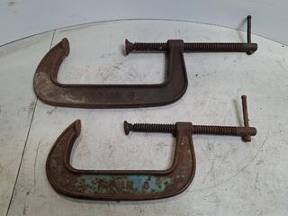 Trojan 8 and 6 inch C clamps