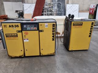 Kaeser AS36 Industrial Air Compressor w/ TC36 Dryer