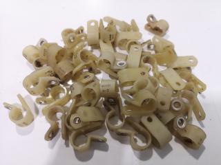 50x Aviation Plastic Loop Clamps for Wire Support Type MS25281 R7