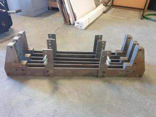 Three Large Steel Brackets