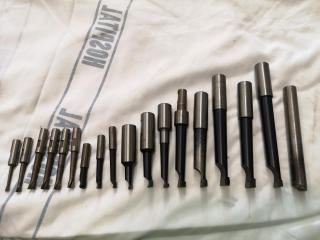 18x Assorted Lathe Boring Bars