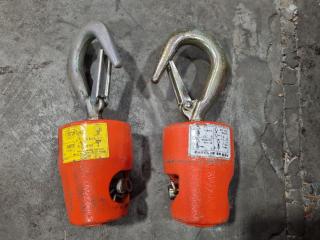 2x Lifting Hook Block Assemblies