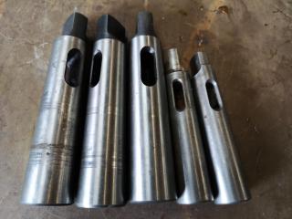 5x Assorted Morse Taper Drill Shank Adapters