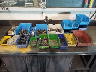 Large Lot of Parts Bins and Parts