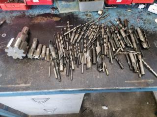 5 x Large Taps and Huge Lot of Drills