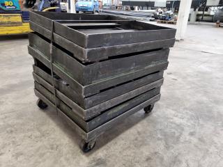 4x Heavy Duty Liquid Barrel Trolleys