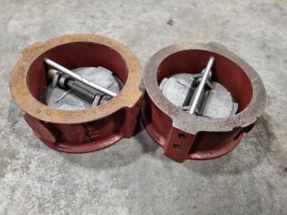 2x Wafer Check Valves, DN80