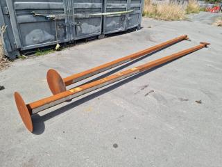 2x 6.2m Lengths of Box Steel