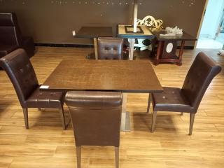 Cafe Table and Four Chairs