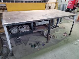 Heavy Steel Workshop Table Workbench