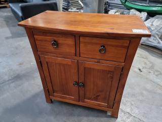 Solid Timber 2 Door Cabinet 