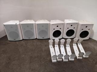 6x 50W Wall Mounted Surround Sound Speakers by Digitech