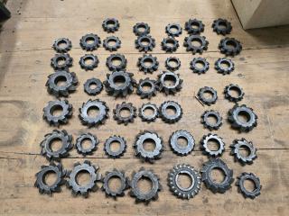 Large Lot of Gear Cutters