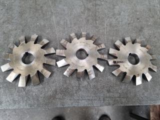 3 x Milling Machine Cutters