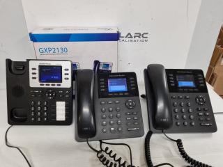 3x GrandStream Office IP Phones