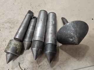 5x Lathe Live and Dead Centres