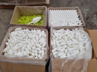 50mL White MDPE Plastic Bottles & Lids, Bulk Lot