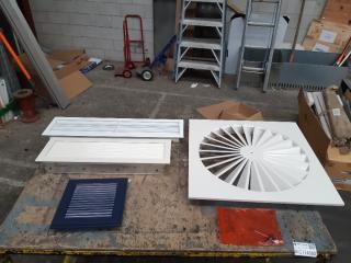 3 x Assorted Exterior Vent Grilles + Diffuser