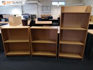 3x Standard Office Bookshelf Storage Units