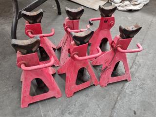 6x 3000kg Adjustable Jack Stands